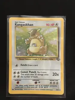 Pokemon Kangaskhan 5/64 Jungle Holo Rare Basic 90HP Unlimited English 1999 - Image 1