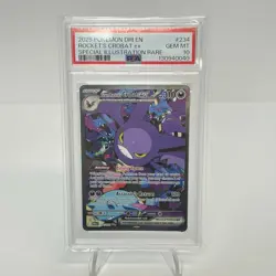 Pokemon TCG Team Rockets Crobat EX 234/182 Destined Rivals PSA 10 - Image 1