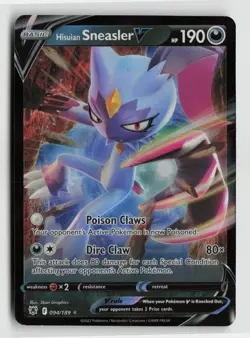 Pokemon - Hisuian Sneasler V - 094/189 SWSH10: Astral Radiance - Ultra Rare - NM - Image 1