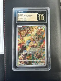 CGC 10 Pristine Bramblin Holo 072/071 AR Art Rare Snow Hazard Japanese Pokemon - Image 1