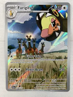 Farigiraf IR 228/193 Illustration Rare Pokemon TCG Paldea Evolved Holo NM - Image 1