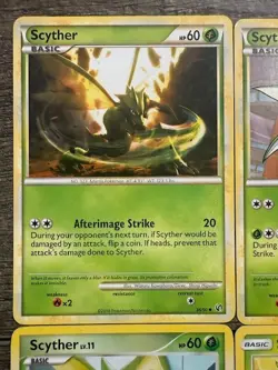POKEMON X4 SCYTHER 49/100 + SCYTHER 45/90 + SCYTHER 36/90 + SCYTHER 4/168 LP - Image 2
