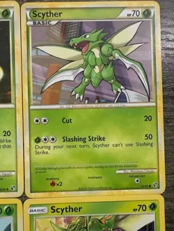 POKEMON X4 SCYTHER 49/100 + SCYTHER 45/90 + SCYTHER 36/90 + SCYTHER 4/168 LP - Image 3