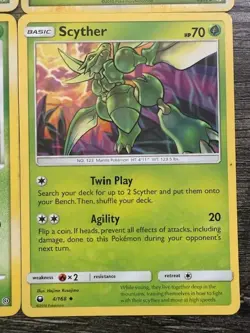 POKEMON X4 SCYTHER 49/100 + SCYTHER 45/90 + SCYTHER 36/90 + SCYTHER 4/168 LP - Image 5