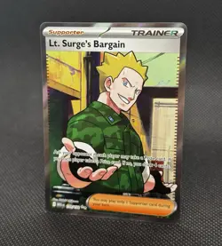 Pokemon Lt. Surge's Bargain Ultra Rare ME01: Mega Evolution 170/132 NM - Image 2