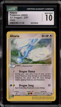 Pokemon Altaria EX Dragon Holo Rare # CGC 10 Gem Mint - Image 1