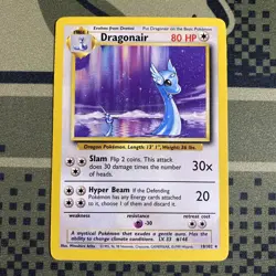 Dragonair 018/102 Pokemon Base Set Regular - Lightly Played Excellent Shape - Image 1