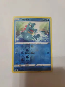 Pokemon TCG Totodile Fusion Strike 055/264 Reverse Holo Common Water NM - Image 1