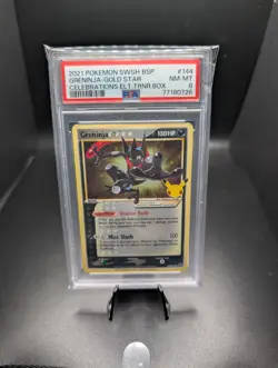 Pokemon Greninja Gold Star SWSH144 Celebrations Elite Trainer Box PSA 8 🐉 - Image 1