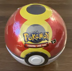 Pokemon TCG Poke Ball Tin Repeat Ball E25 New Sealed 3 Booster Packs Inside - Image 1