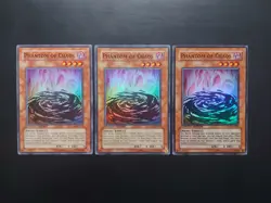 Yugioh - Phantom of Chaos GLAS-ENSE1 Super Rare Playset x3 - Image 1