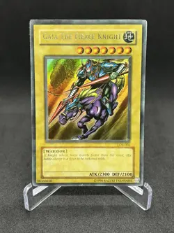 Yugioh Gaia the Fierce Knight LOB-006 Original Print Ultra Rare MP - Image 1
