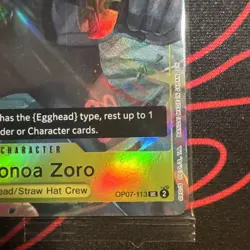 Roronoa Zoro OP07-113 UC Foil Illustration Box Vol.3 One Piece Promo Sealed - Image 5