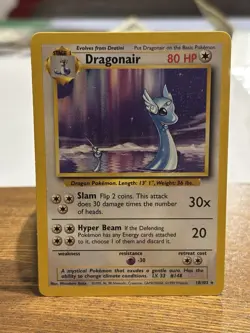 Pokemon TCG Dragonair Base Set Unlimited Rare Card 18/102 NM Condition - Image 1