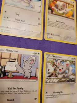 Pokemon Minccino Cinccino 8 Cards Collection Set Nm/Lp English - Image 3