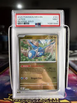 PSA 9 LATIOS REVERSE HOLO 101/132 MEGA EVOLUTIONS POKEMON CARD - Image 1