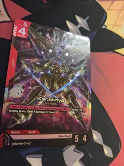 Kshatriya (GD01-044) - Newtype Rising #GD01-044 LR - NM Foil Gundam Card Game - Image 2