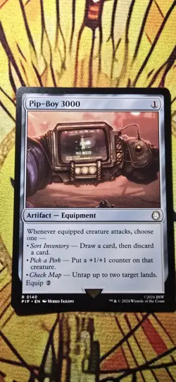 Pip-Boy 3000 Universes Beyond: Fallout Regular Artifact MTG NM Rare - Image 1