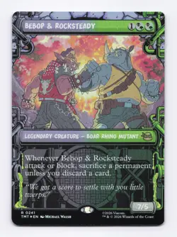 Bebop & Rocksteady (Showcase Foil) 0241 (R) MTG Teenage Mutant Ninja Turtles TMT - Image 1