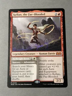 [1x] Kellan, the Fae-Blooded Birthright Boon Near Mint, English WOE - Image 1