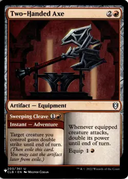 Two-Handed Axe 203/361 LIST The List Reprints NM - Image 1