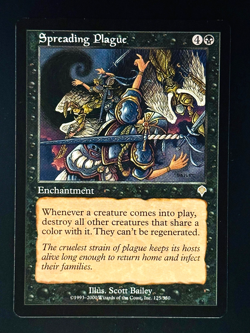 MTG - Spreading Plague - NM+ NEVER PLAYED! - Invasion #125 - RARE - EN - REG - Image 1