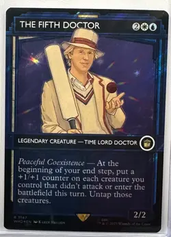 The Fifth Doctor (Showcase) (Surge Foil) Magic Gathering, MTG, Doctor Who (1147) - Image 1