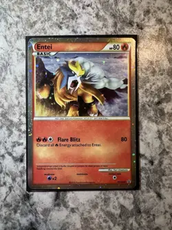 Entei HGSS20 Heart Gold Soul Silver Promo Pokemon Card Holo - Image 1