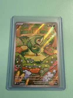 Pokemon TCG Snivy 087/086 Sv: Black Bolt Illustration Rare Holo 70 HP - Image 1