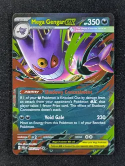 2025 Pokemon MEGA GENGAR EX #056/094 Phantasmal Flames Double Rare English - Image 1