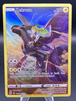 2022 Pokemon SWSH Brilliant Stars Zekrom Trainer Gallery Holo #TG05/TG30 - Image 1