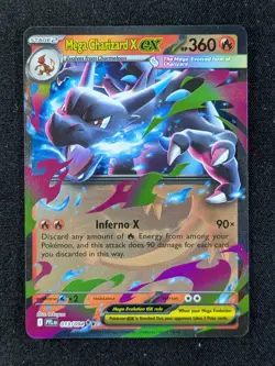 2025 Pokemon MEGA CHARIZARD X EX #013/094 Phantasmal Flames Double Rare English - Image 1