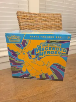 POKEMON ASCENDED HEROES ETB MEGA EVOLUTION TCG ELITE TRAINER NEW SEALED IN HAND - Image 1