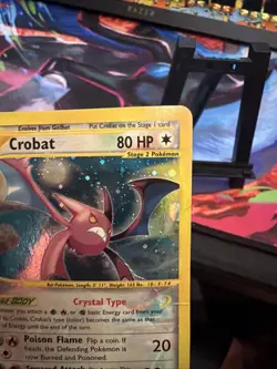 2003 Skyridge Crystal Crobat Holo Foil 147/144 WOTC Pokemon SECRET RARE - Image 3