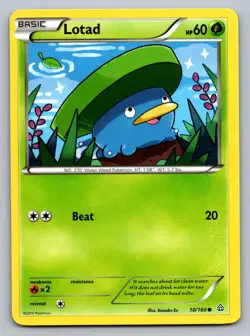 Pokemon TCG XY - Primal Clash Lotad 10/160 - Image 1