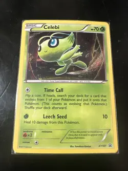 Celebi XY187 Holo Black Star Promo Pokemon - Image 1