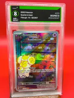 Fidough #213 (Pokemon Scarlet & Violet) Grade 8 NM- MINT - Image 1