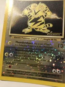 Pokemon TCG Electabuzz 001/009 Best of Promos Reverse Holo 2002 Winner Stamp - Image 2
