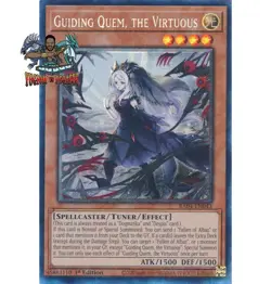 Yugioh! 1x Guiding Quem, the Virtuous RA04-EN043 Collector's Rare 1st Ed NM - Image 1