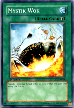 Mystik Wok - SDRL-EN028 - LP - Common - 1st ed - Yugioh - Image 1