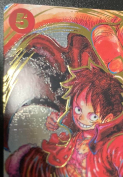 Monkey D. Luffy ST01-012 SR Signature Eiichiro Oda OP05 One Piece Card Japanese - Image 2