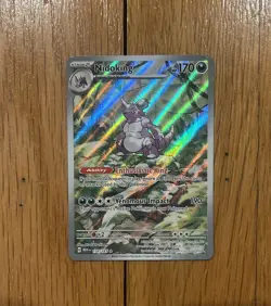 Pokemon TCG Nidoking Scarlet & Violet 151 Illustration Rare Card 174/165 - Image 1