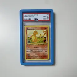 Pokemon TCG Charmander 046/102 Base Set PSA 10 Common Regular English Card - Image 1