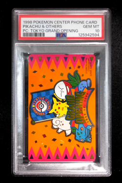 PSA 10 Pokemon Phone Card Pikachu & Others Holo Japanese Center Tokyo Opening - Image 1