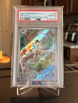 Meowth 192 SV-P JP SD Generations Promo Card PSA 10 Special Battle Set - Image 1