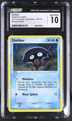 CGC 10 Shellder EX Fire Red & Leaf Green 79/112 Reverse Holo Pokemon Card - Image 1
