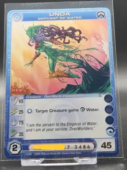 Chaotic Card : (2/5 Max) Unda Servant Of Water Alliances Unraveled Creature - Image 1