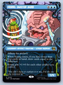 MTG Krang Master Mind Showcase Normal R Teenage Mutant Ninja Turtles TMT 230 NM - Image 1