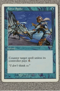 MTG - FORCE SPIKE 1X CORE SET 7TH EDITION - COMMON - INSTANT - LP - Image 1