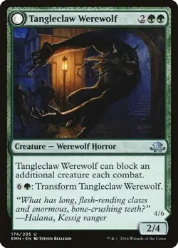 4x TANGLECLAW WEREWOLF x4 - Nearmint - EMN Eldritch Moon - MTG - FREE SHIPPING - Image 1